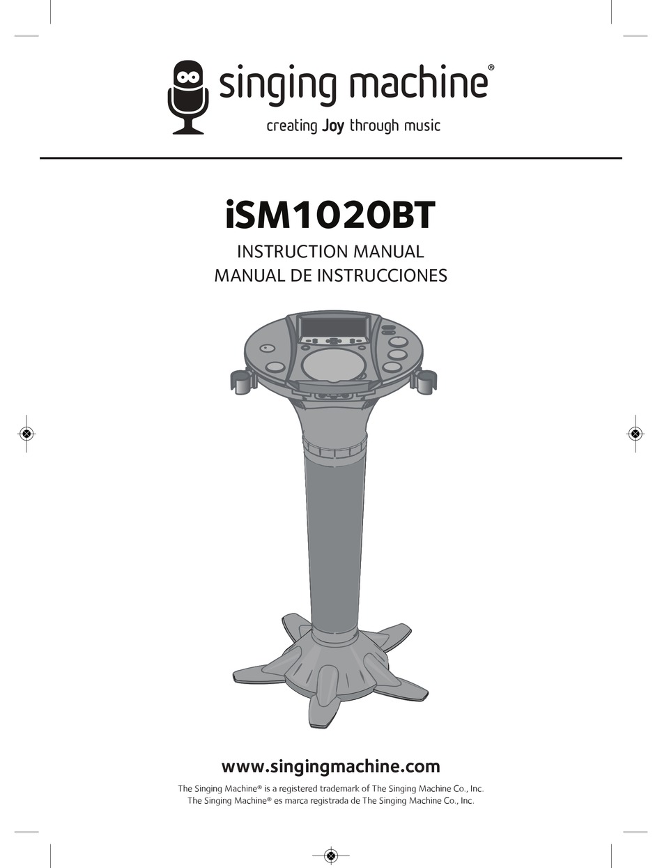 THE SINGING MACHINE ISM1020BT INSTRUCTION MANUAL Pdf Download ManualsLib