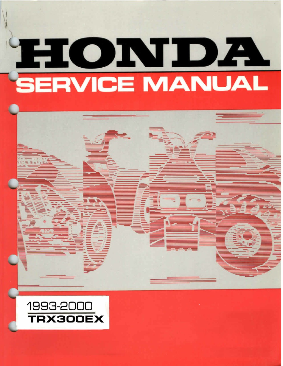 HONDA TRX300EX SERVICE MANUAL Pdf Download | ManualsLib Suzuki ATV Wiring Diagrams ManualsLib