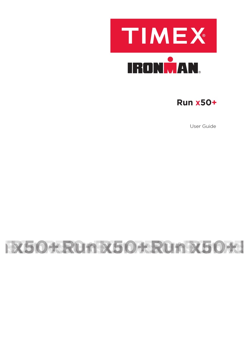 timex ironman user guide