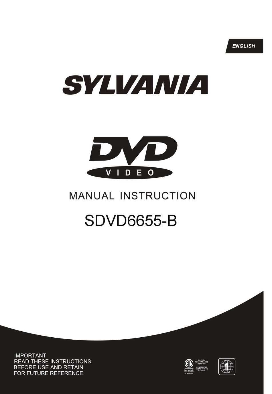 SYLVANIA SDVD6655-B MANUAL INSTRUCTION Pdf Download | ManualsLib