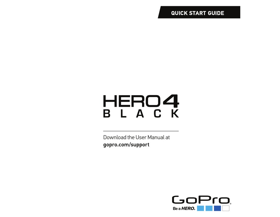Gopro Hero 4 Black Manual Pdf Download Manualslib