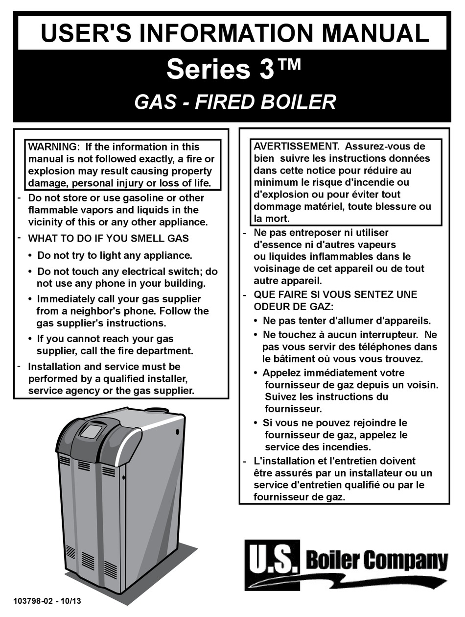 U.S. BOILER COMPANY SERIES 3 USER'S INFORMATION MANUAL Pdf Download
