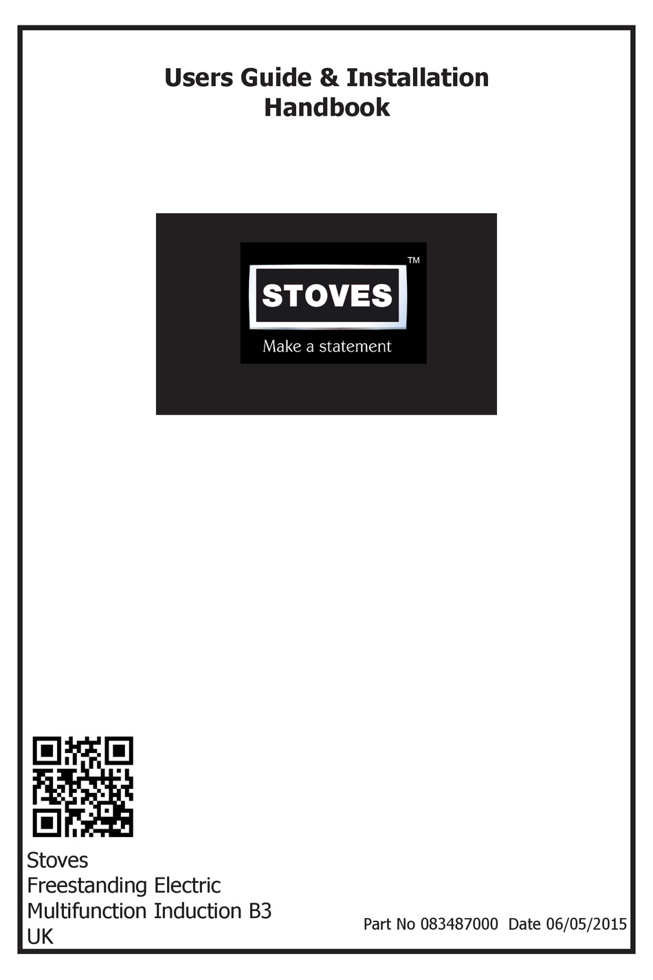 STOVES B3 SERIES USERS MANUAL & INSTALLATION HANDBOOK Pdf Download ...