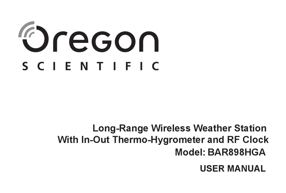 Oregon Scientific BAR898HGA Long Range Weather Forecaster with
