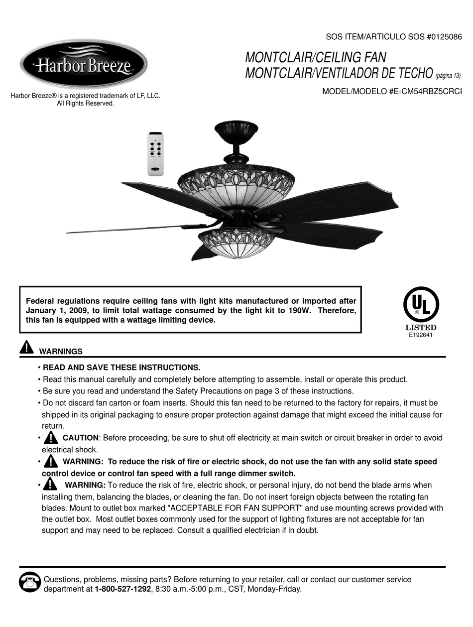 ceiling fan model 5745 manual ceiling fan model 5745 manual
