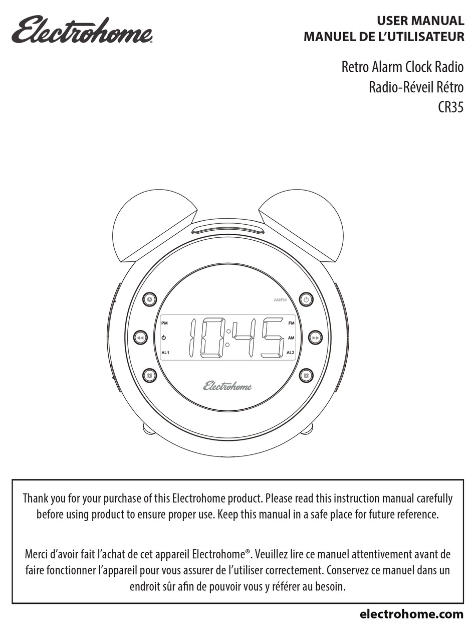 ELECTROHOME CR35 USER MANUAL Pdf Download | ManualsLib