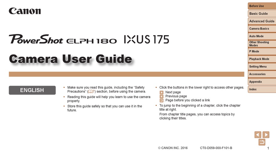 Canon Powershot Elph 180 User Manual Pdf Download Manualslib