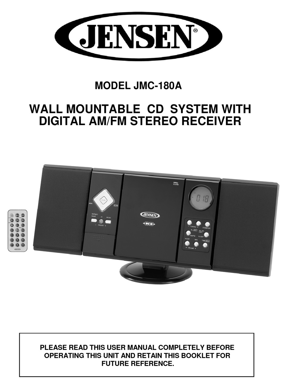 Jensen Jen-Jmc-180a Wall Mountable Vertical Loadin 