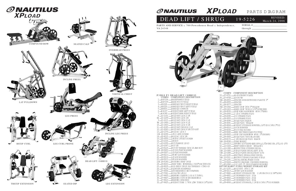 NAUTILUS P3DLS MAINTENANCE INSTRUCTIONS Pdf Download ManualsLib