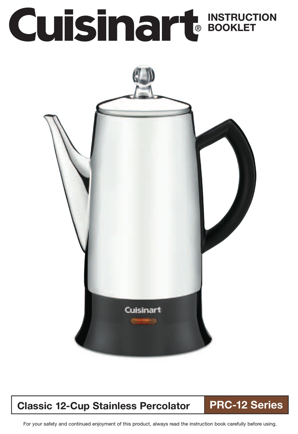 CUISINART PRC-12 SERIES INSTRUCTION 