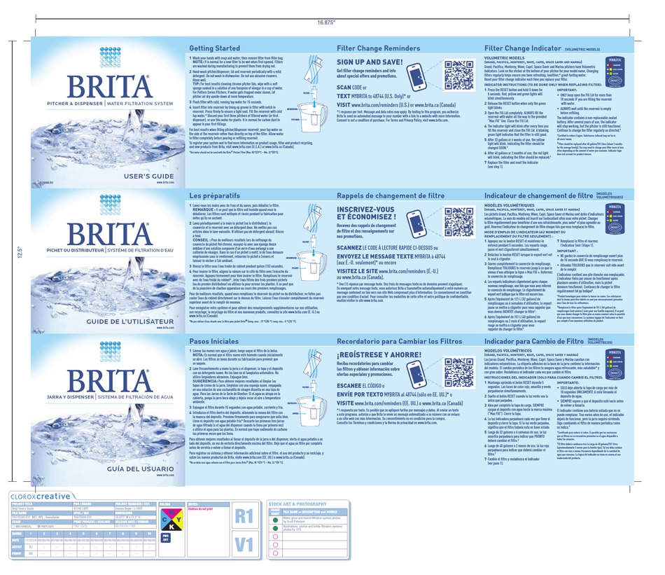 BRITA WAVE BPA-FREE WATER PITCHER USER MANUAL Pdf Download | ManualsLib