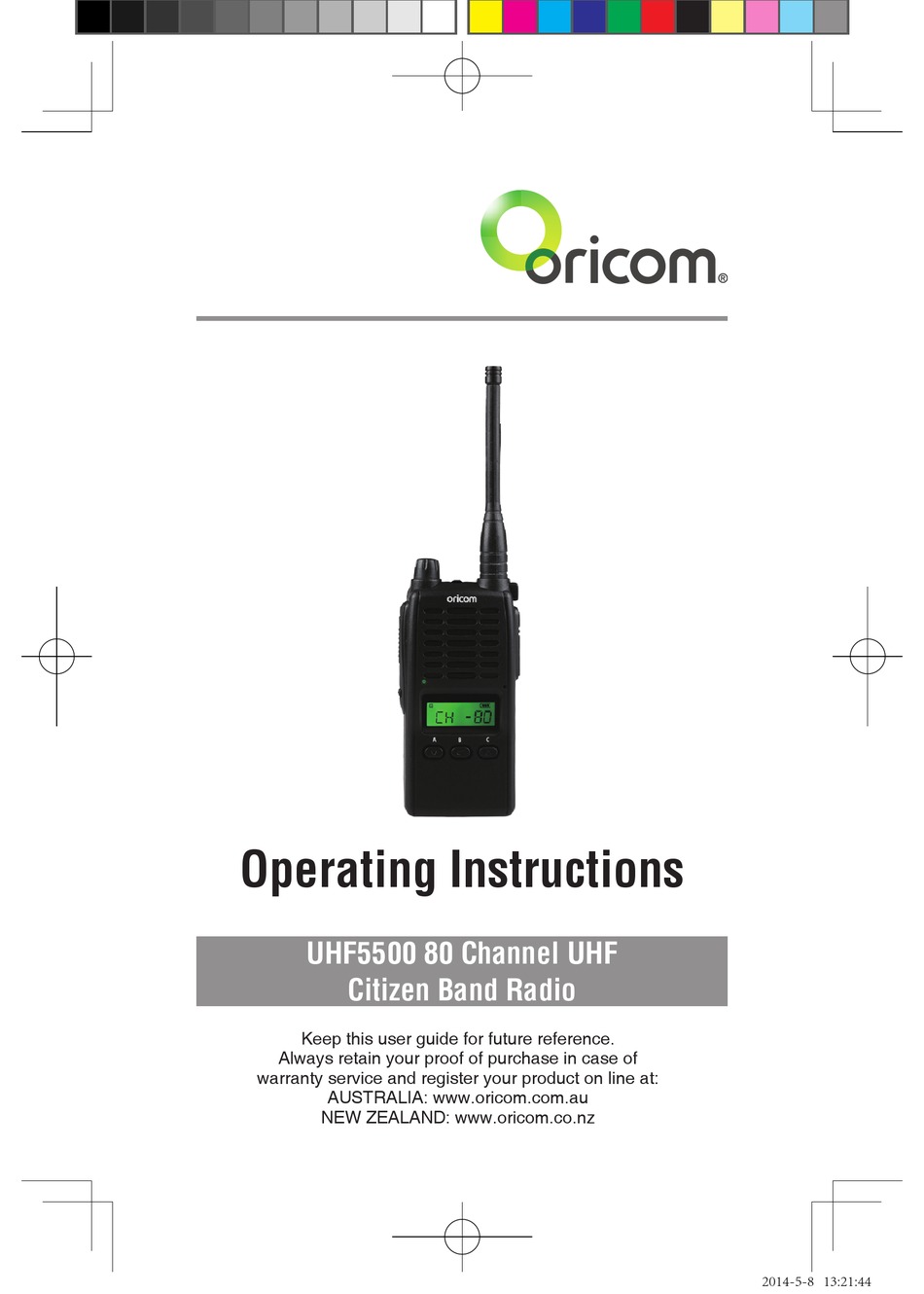 UHF5500 OPERATING INSTRUCTIONS MANUAL Pdf Download ManualsLib