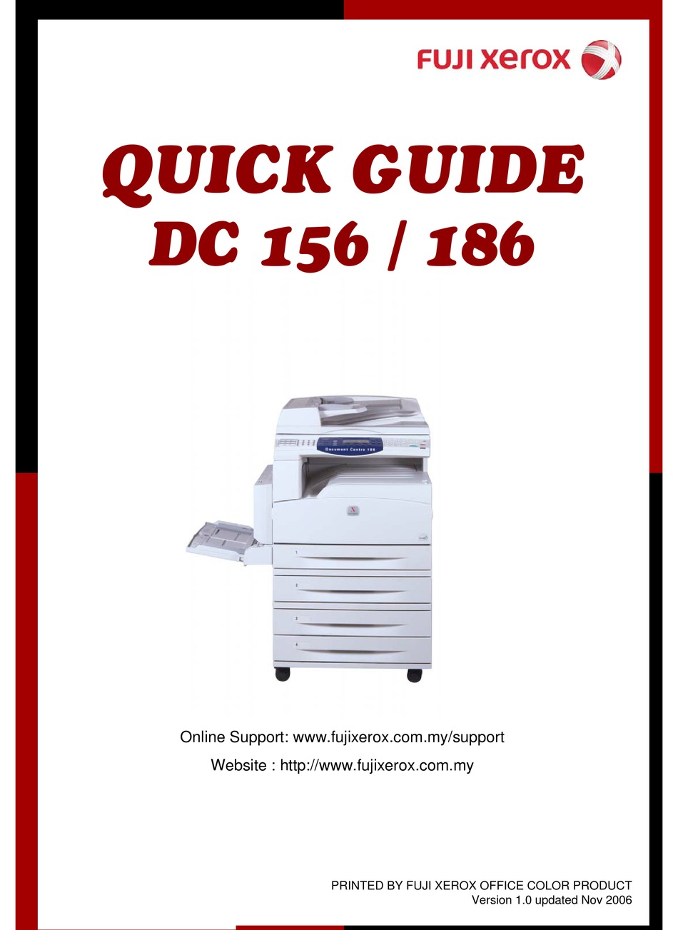 Fuji Xerox Dc 156 Quick Manual Pdf Download Manualslib