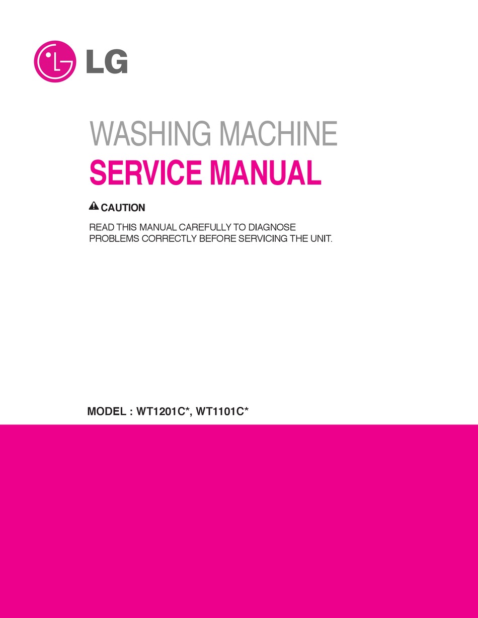 LG WT1201C SERIES SERVICE MANUAL Pdf Download | ManualsLib