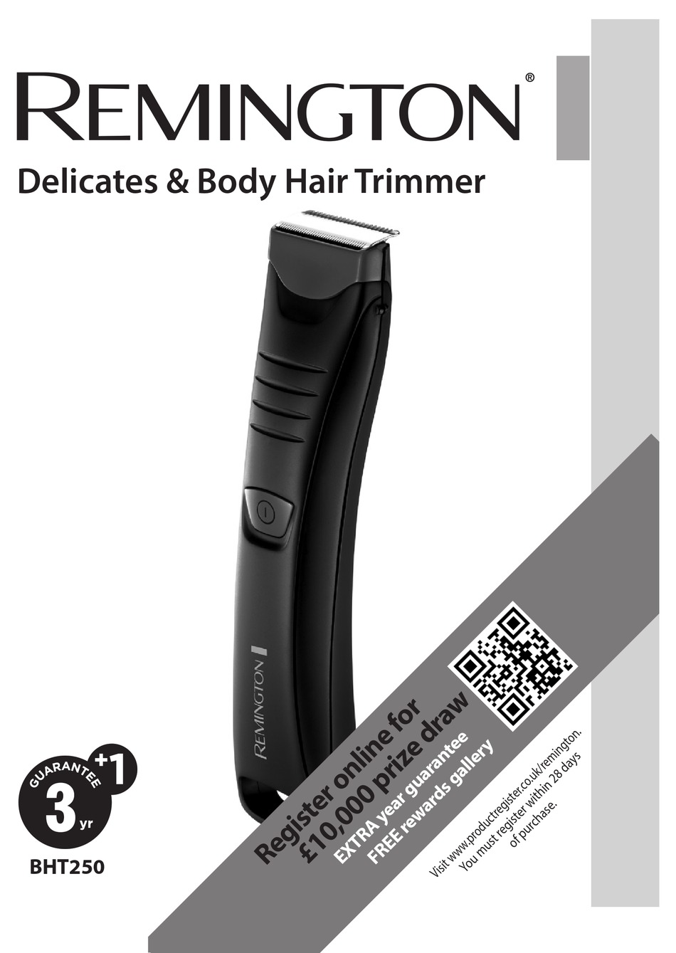 remington delicates & body hair trimmer