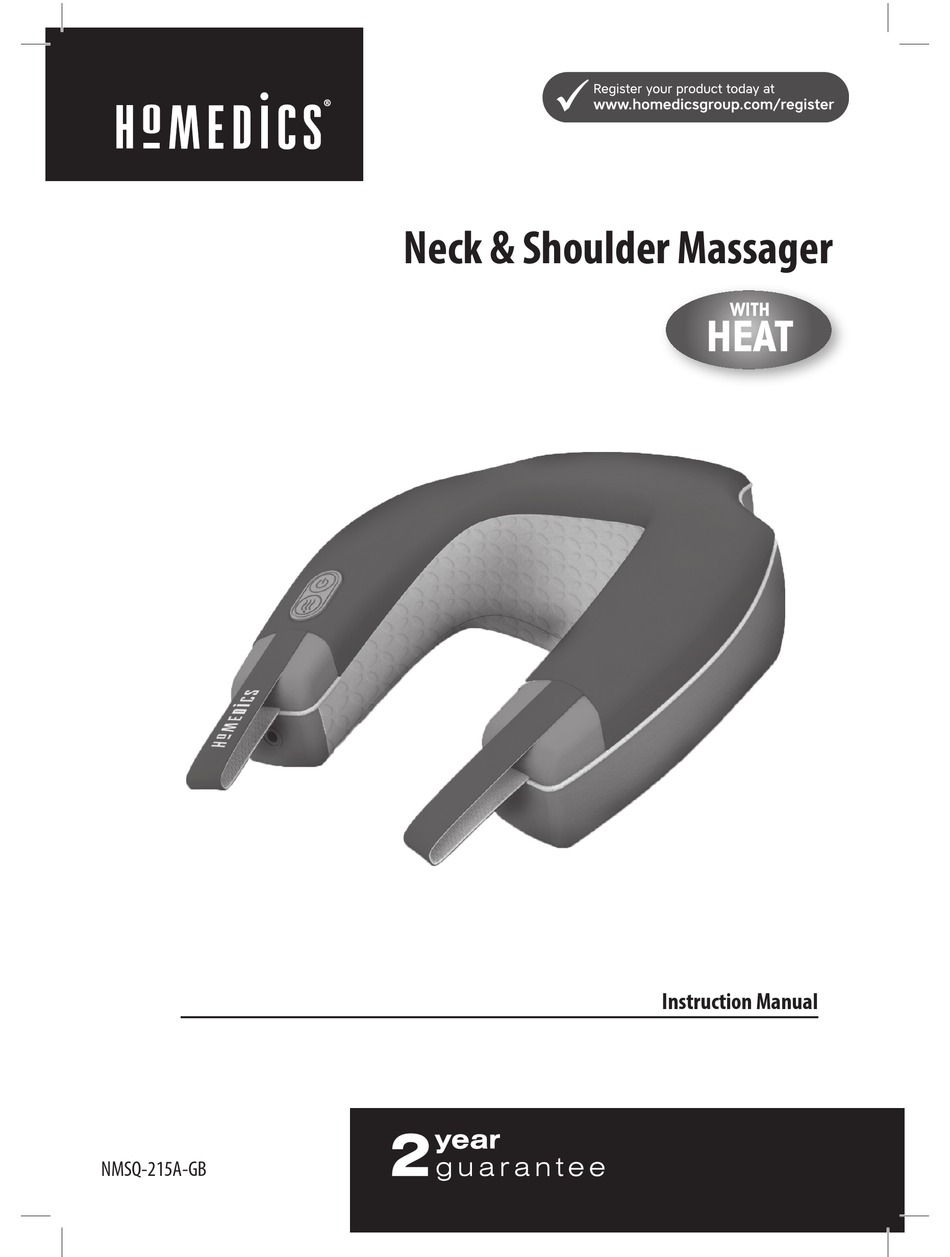 HoMedics Neck & Shoulder Massager With Heat, NMSQ-215 