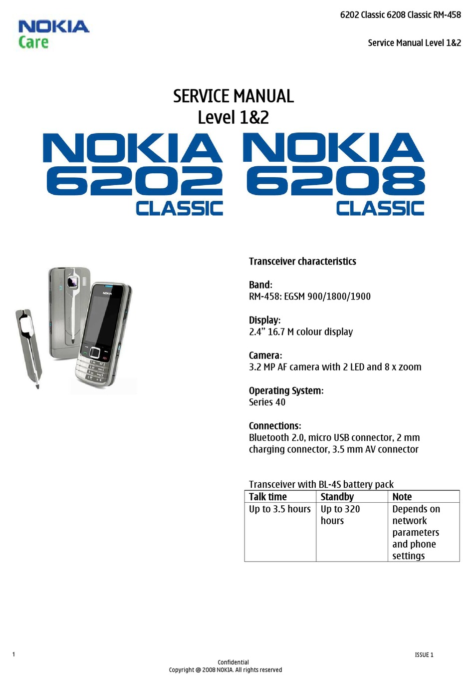 nokia 6202 classic