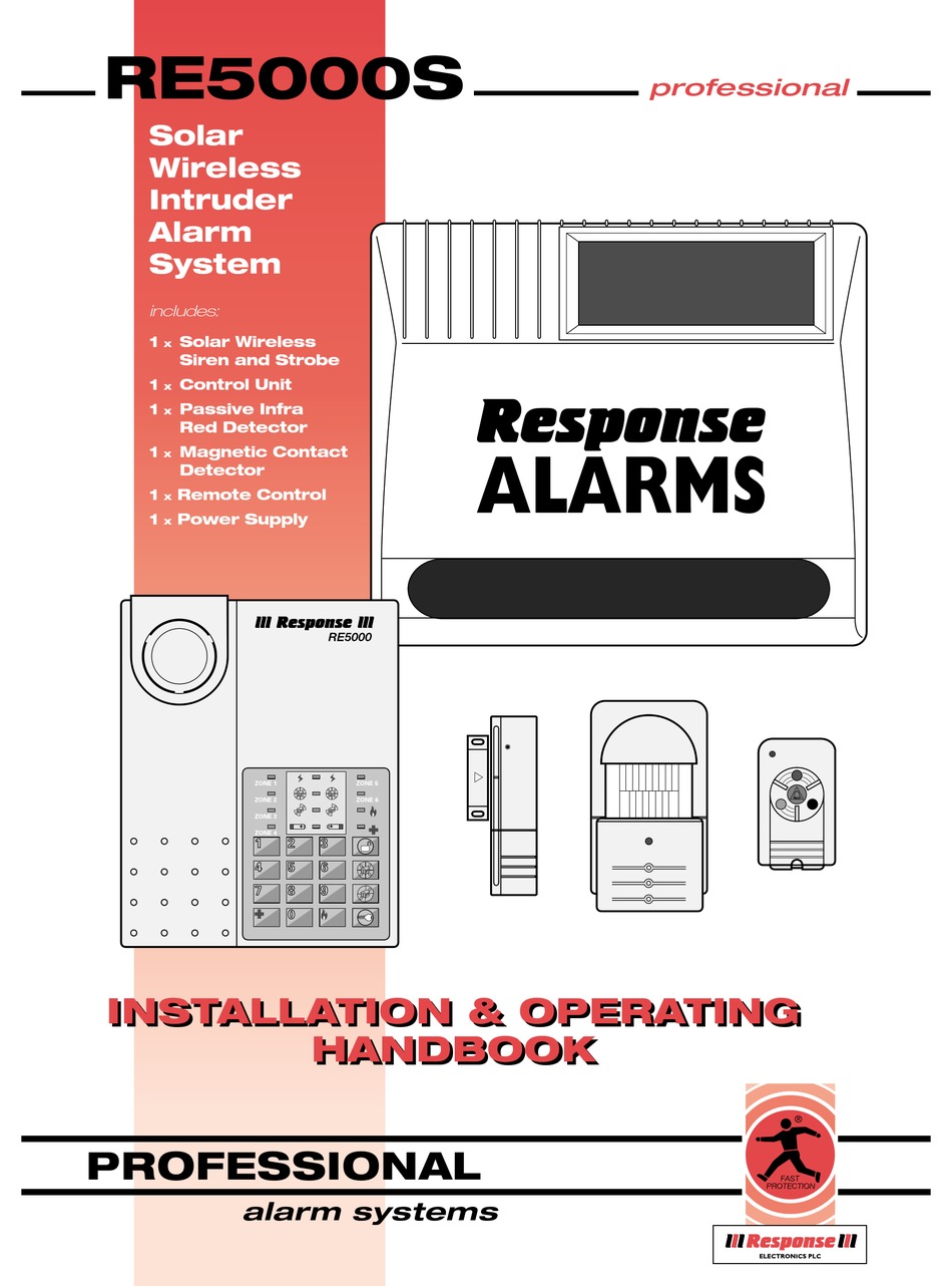 RESPONSE ALARMS RE5000S INSTALLATION & OPERATING HANDBOOK Pdf Download