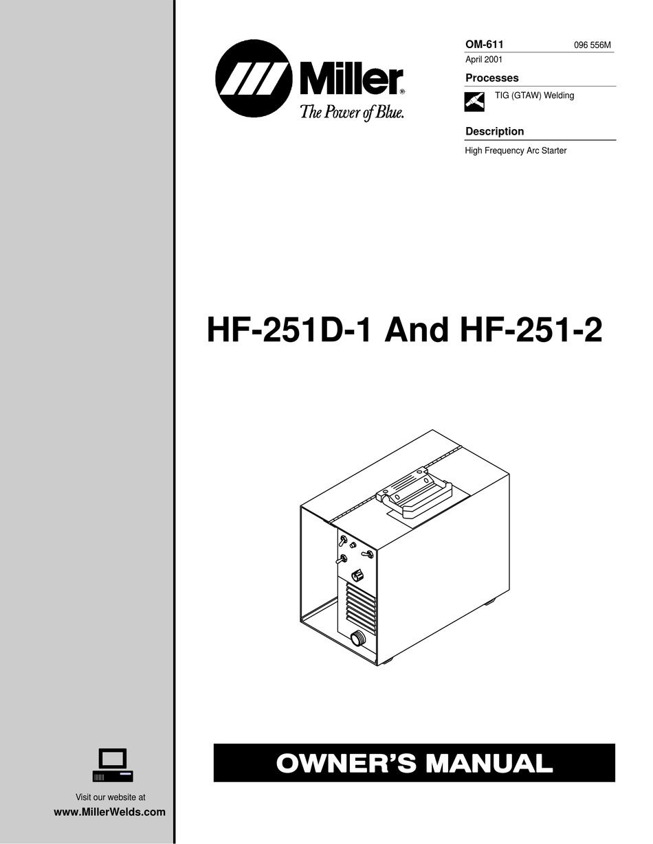 MILLER HF251D1 OWNER