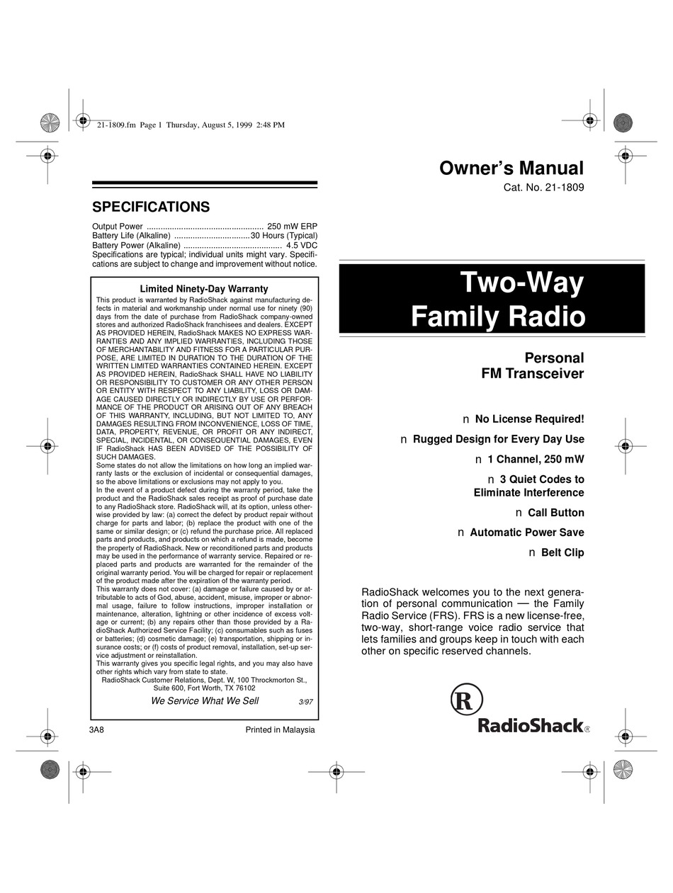 radio-shack-21-1809-owner-s-manual-pdf-download-manualslib