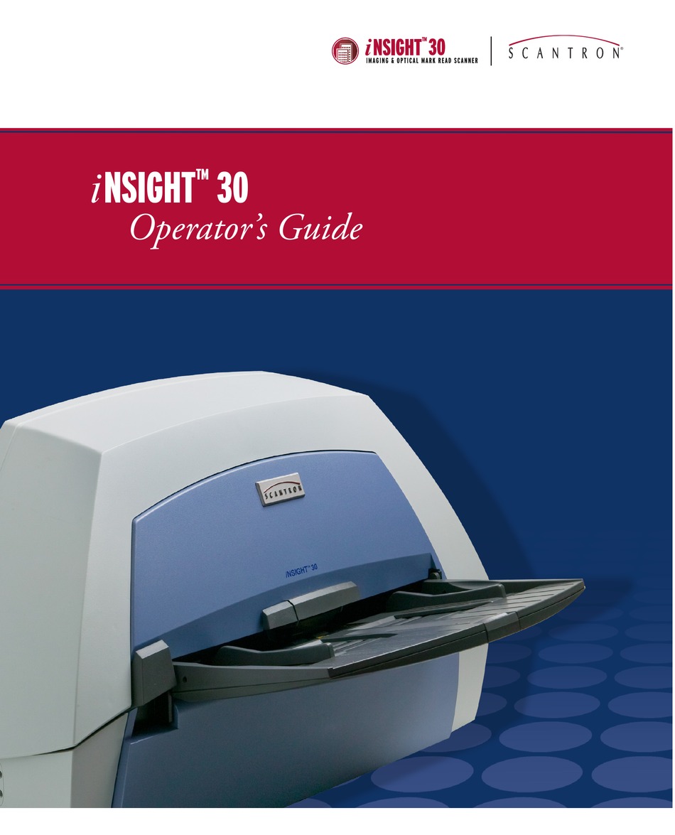 SCANTRON INSIGHT 30 OPERATOR S MANUAL Pdf Download ManualsLib