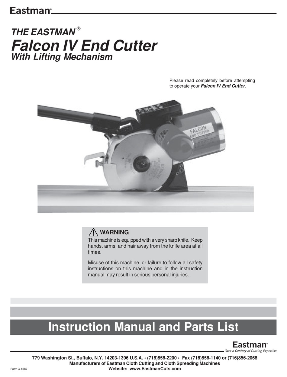 EASTMAN FALCON IV INSTRUCTION MANUAL Pdf Download ManualsLib