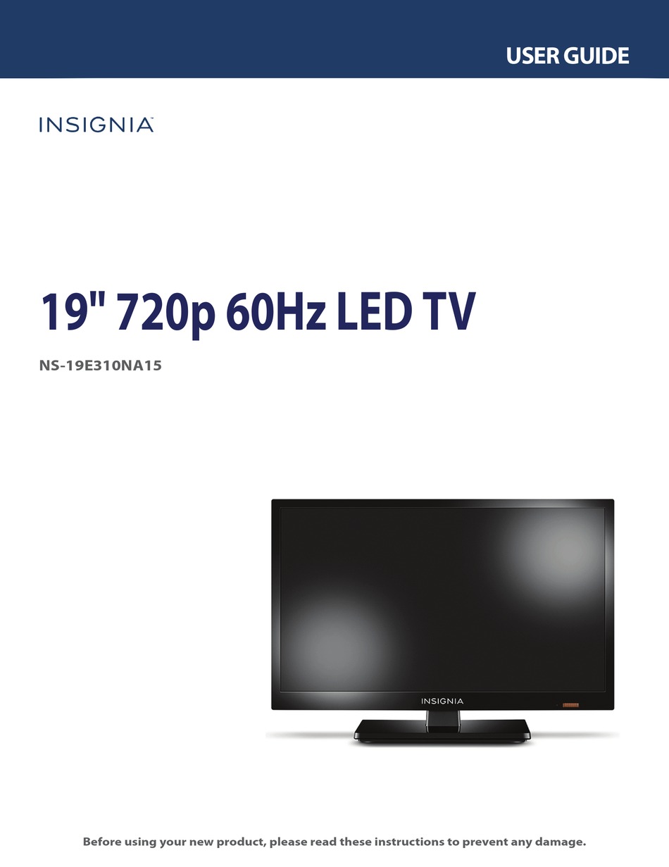 INSIGNIA NS-19E310NA15 USER MANUAL Pdf Download | ManualsLib