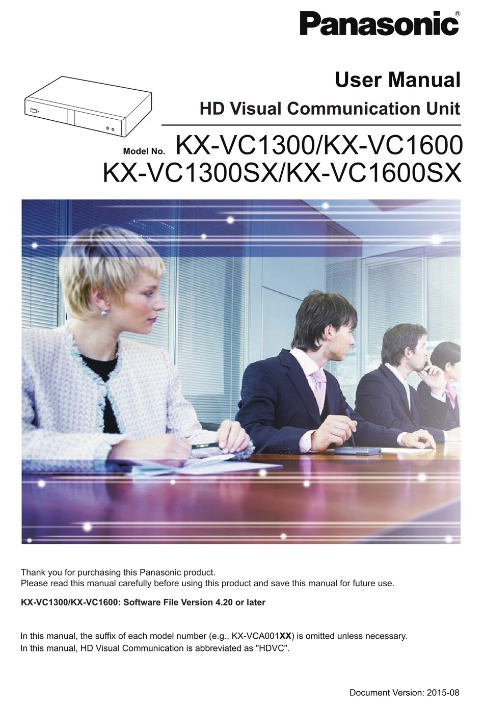 Panasonic Kx Vc1600 User Manual Pdf Download Manualslib