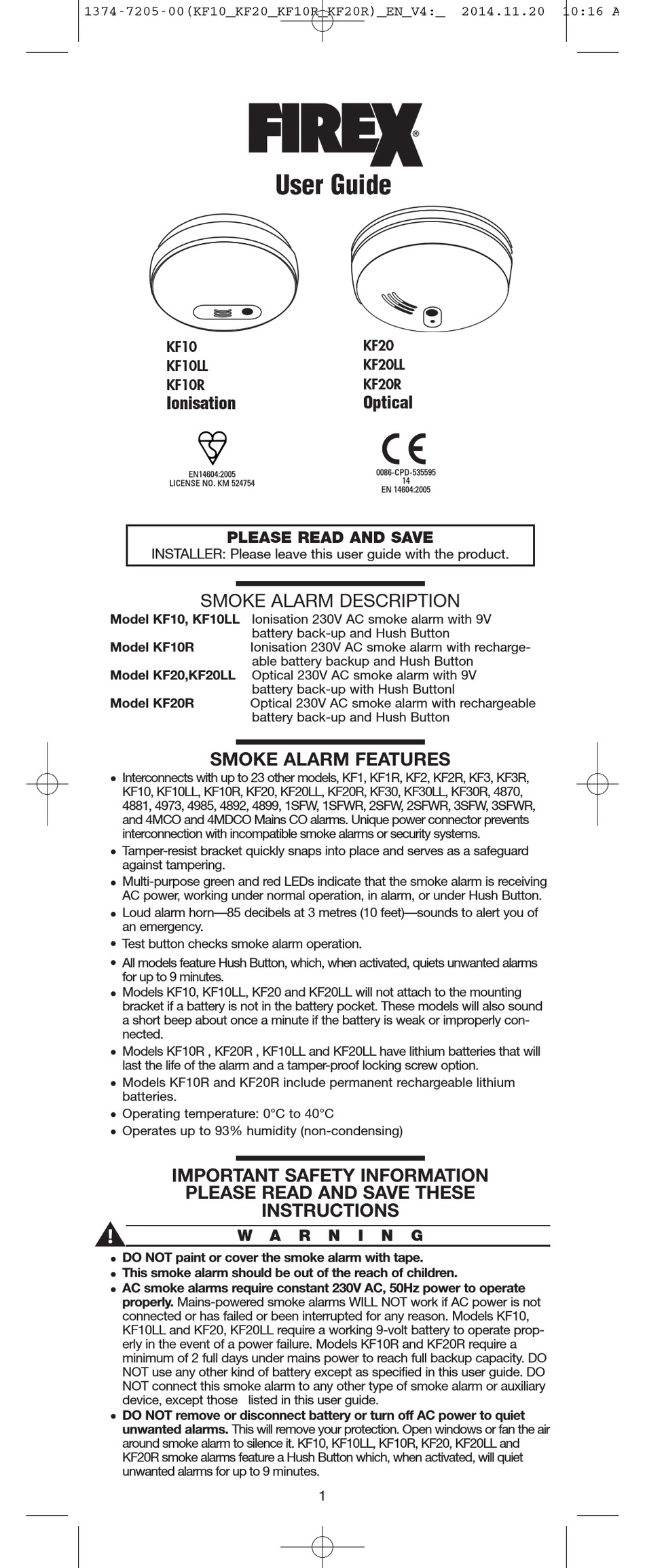FIREX KF10 USER MANUAL Pdf Download ManualsLib