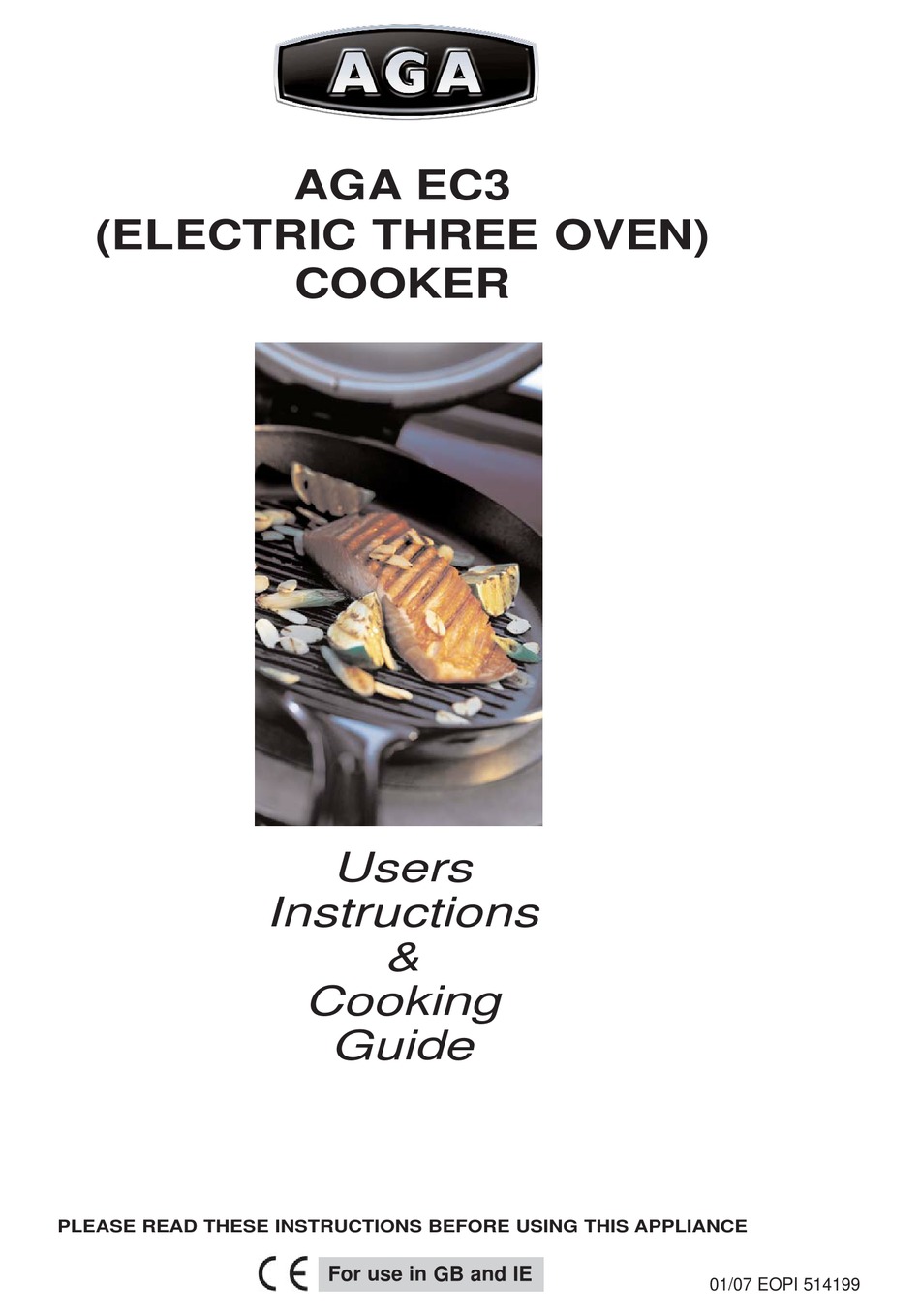 AGA EC3 USERS INSTRUCTIONS & COOKING MANUAL Pdf Download ManualsLib