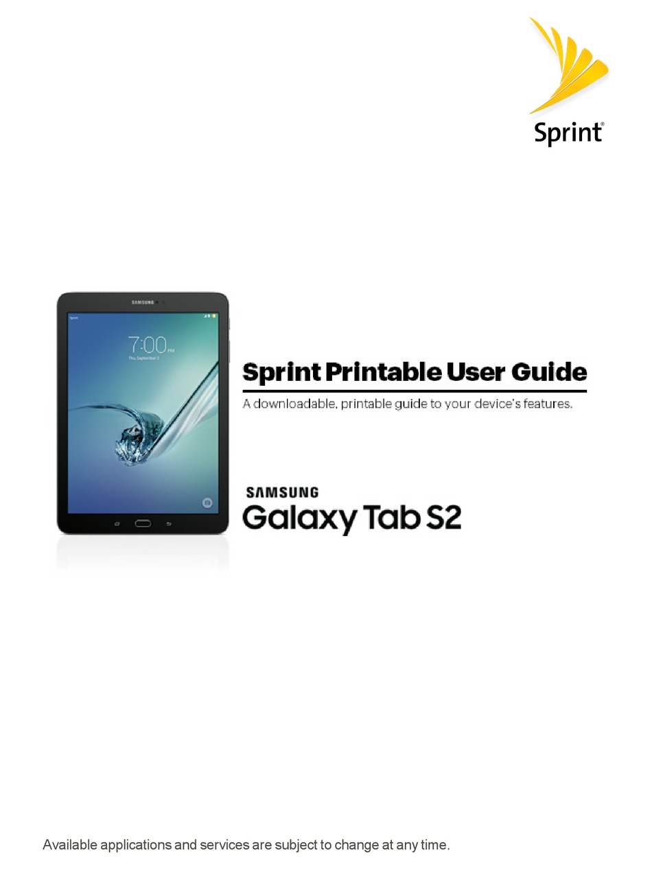 SAMSUNG GALAXY TAB S2 USER MANUAL Pdf Download | ManualsLib