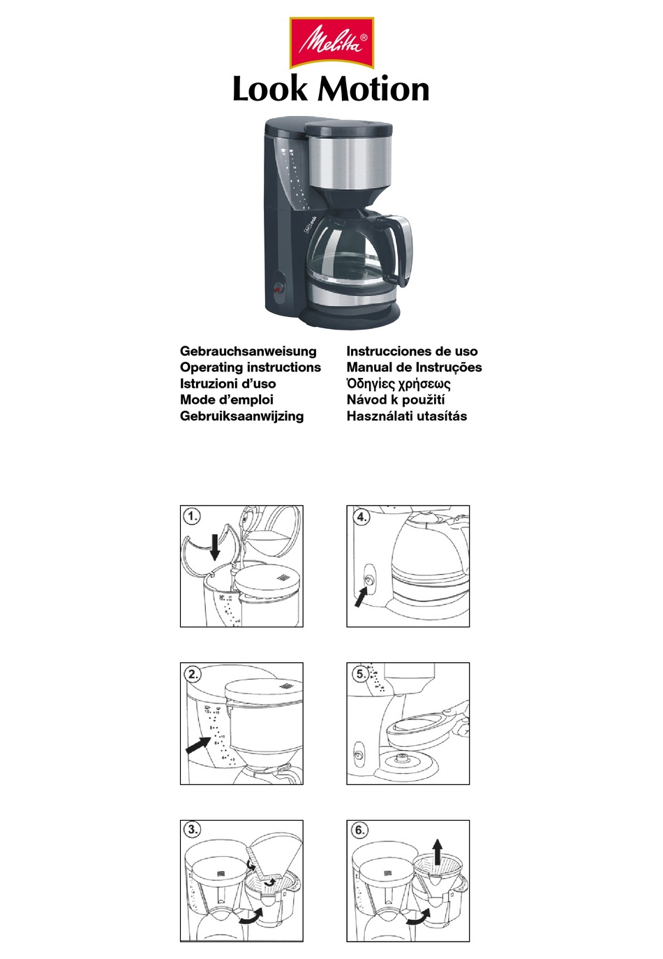 MELITTA LOOK MOTION OPERATING INSTRUCTIONS MANUAL Pdf Download ManualsLib