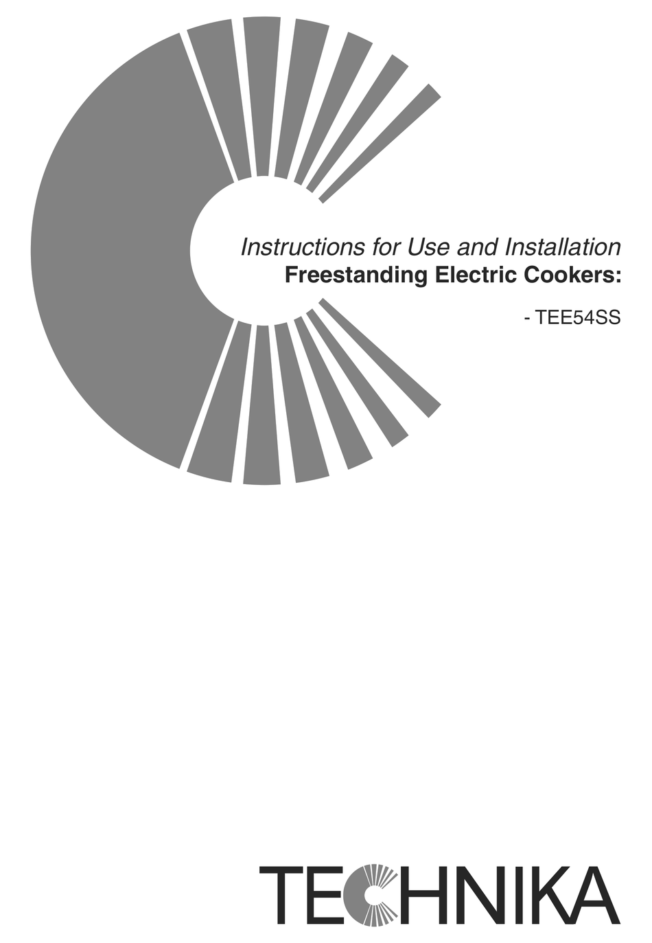 technika 54cm electric upright cooker