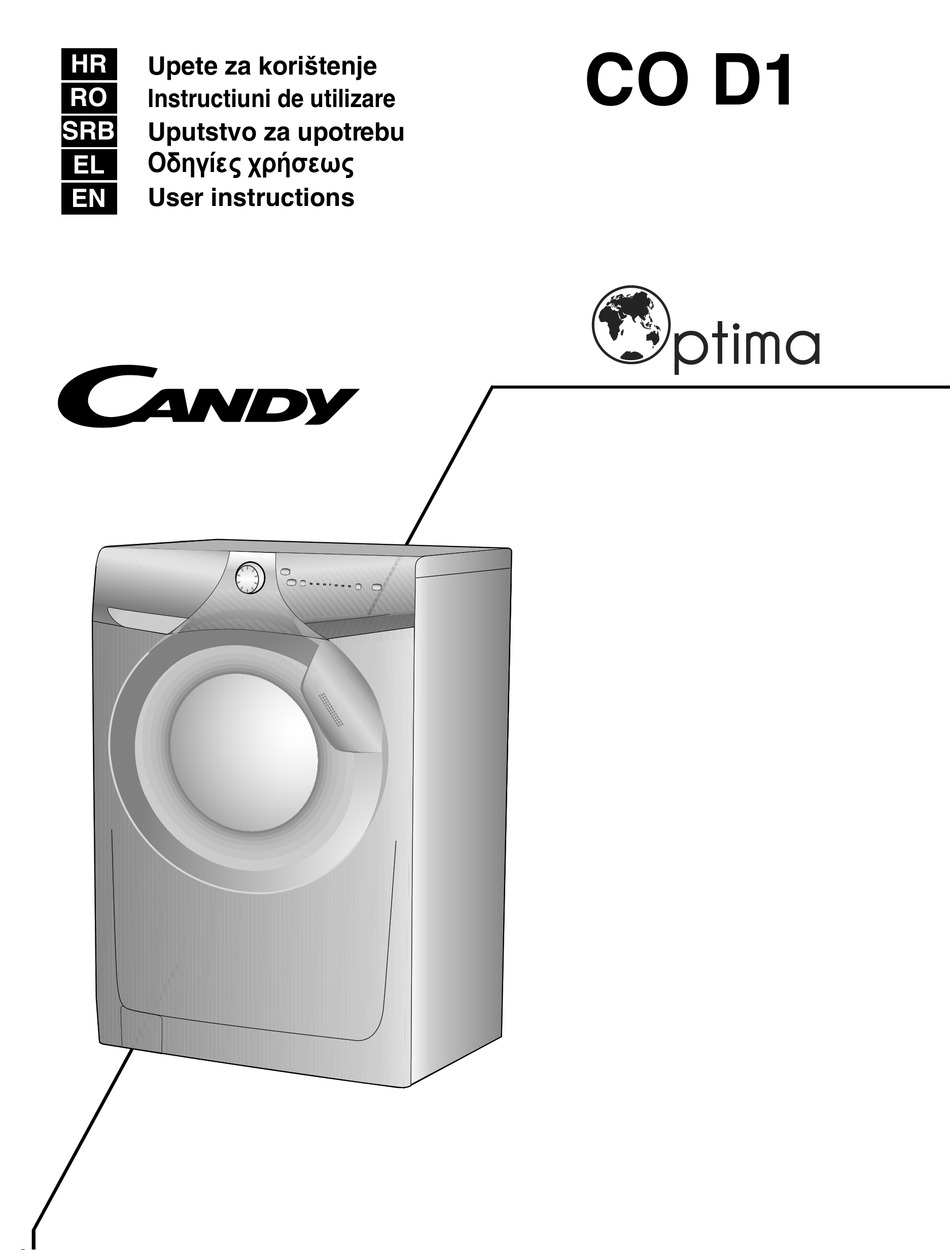 CANDY OPTIMA CO D1 USER INSTRUCTIONS Pdf Download | ManualsLib