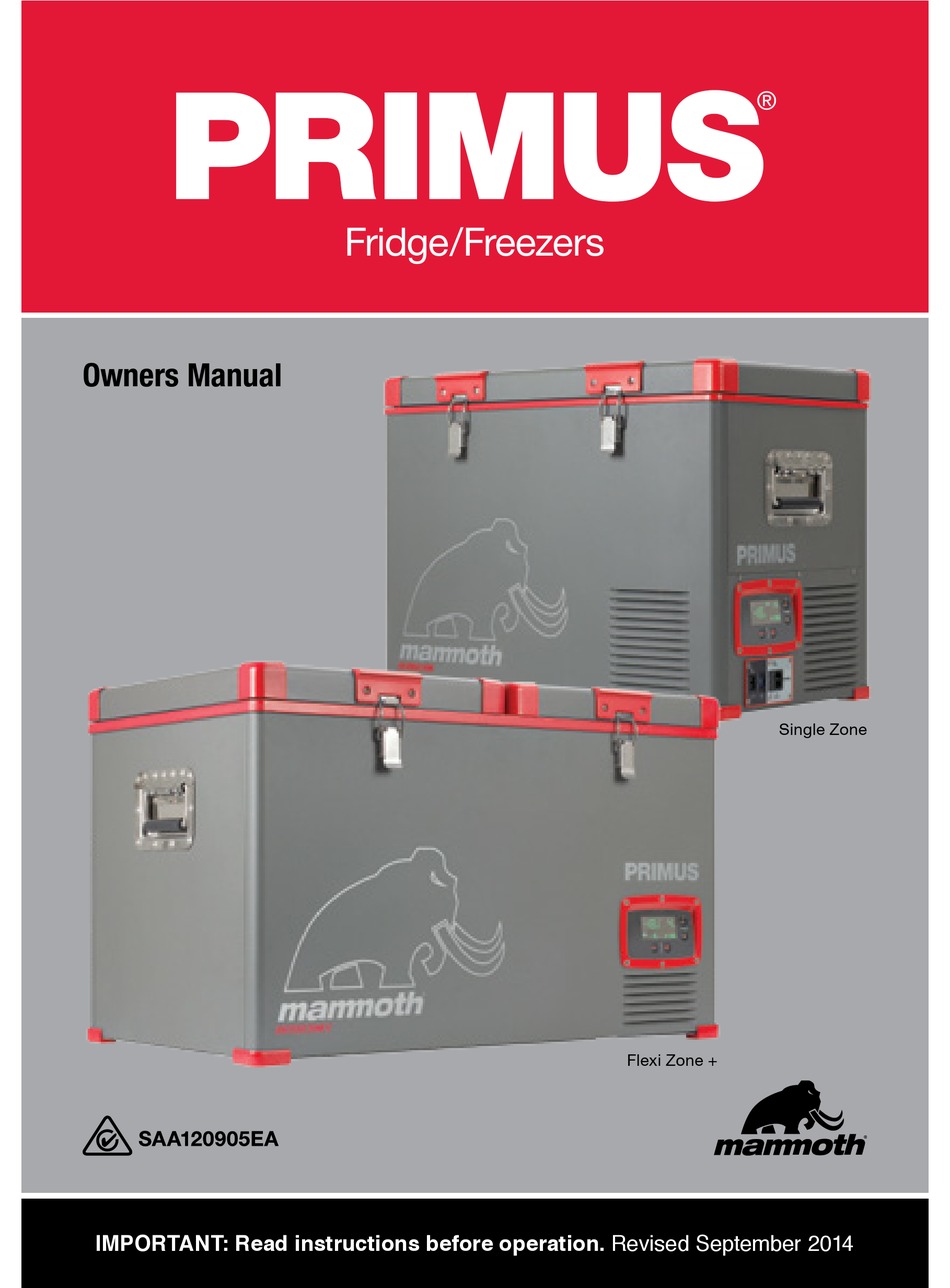 primus 3 way fridge manuals