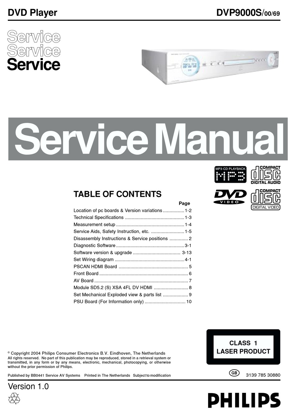 Service manual philips