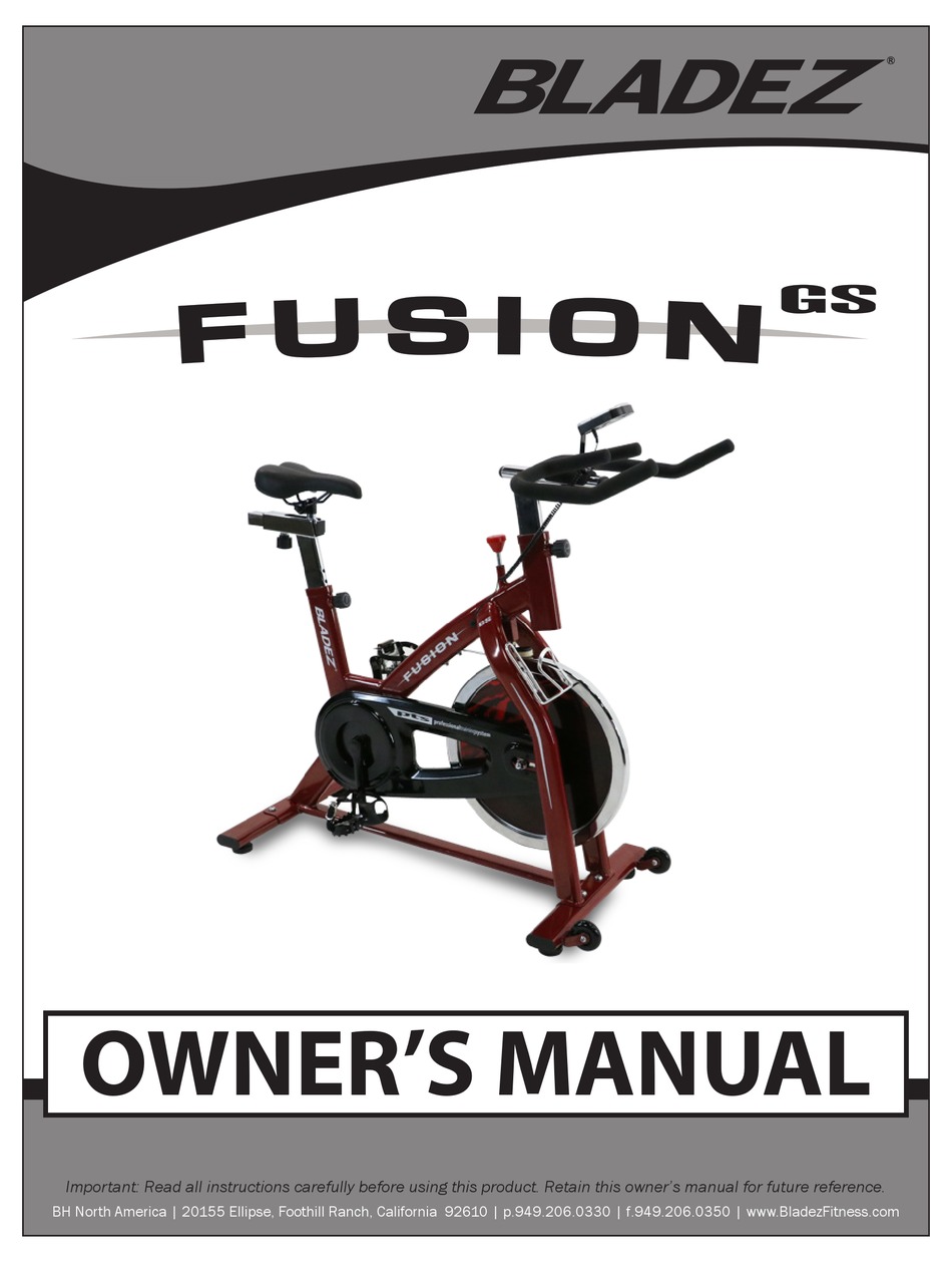 Cardio Exercise Fitness Bladez Fusion Stationary Bike Fitness