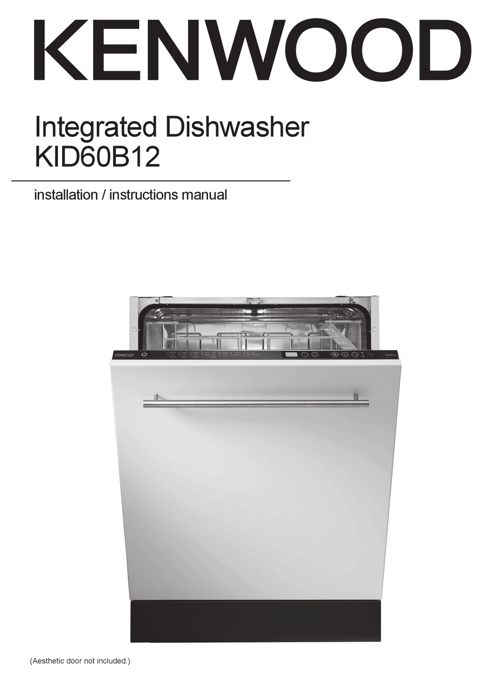kenwood integrated dishwasher handbook template