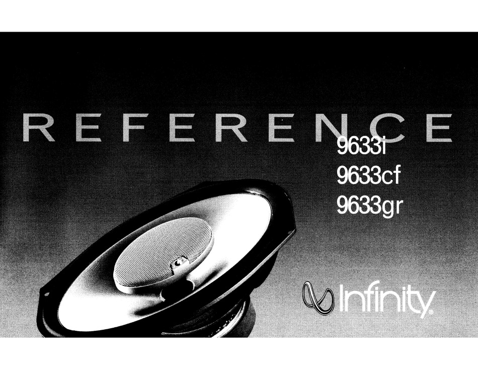 INFINITY 9633I REFERENCE Pdf Download ManualsLib