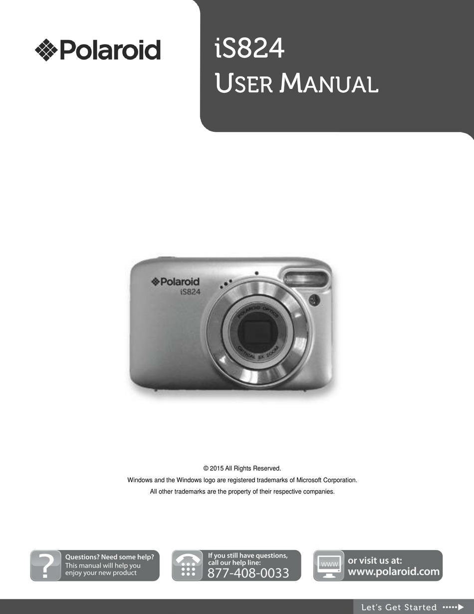 Polaroid Is824 User Manual Pdf Download Manualslib