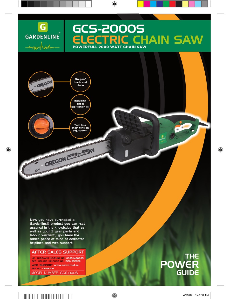 GARDENLINE GCS2000S POWER MANUAL Pdf Download ManualsLib