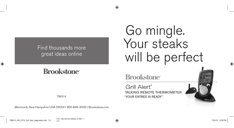 BROOKSTONE 798314 INSTRUCTION MANUAL Pdf Download ManualsLib