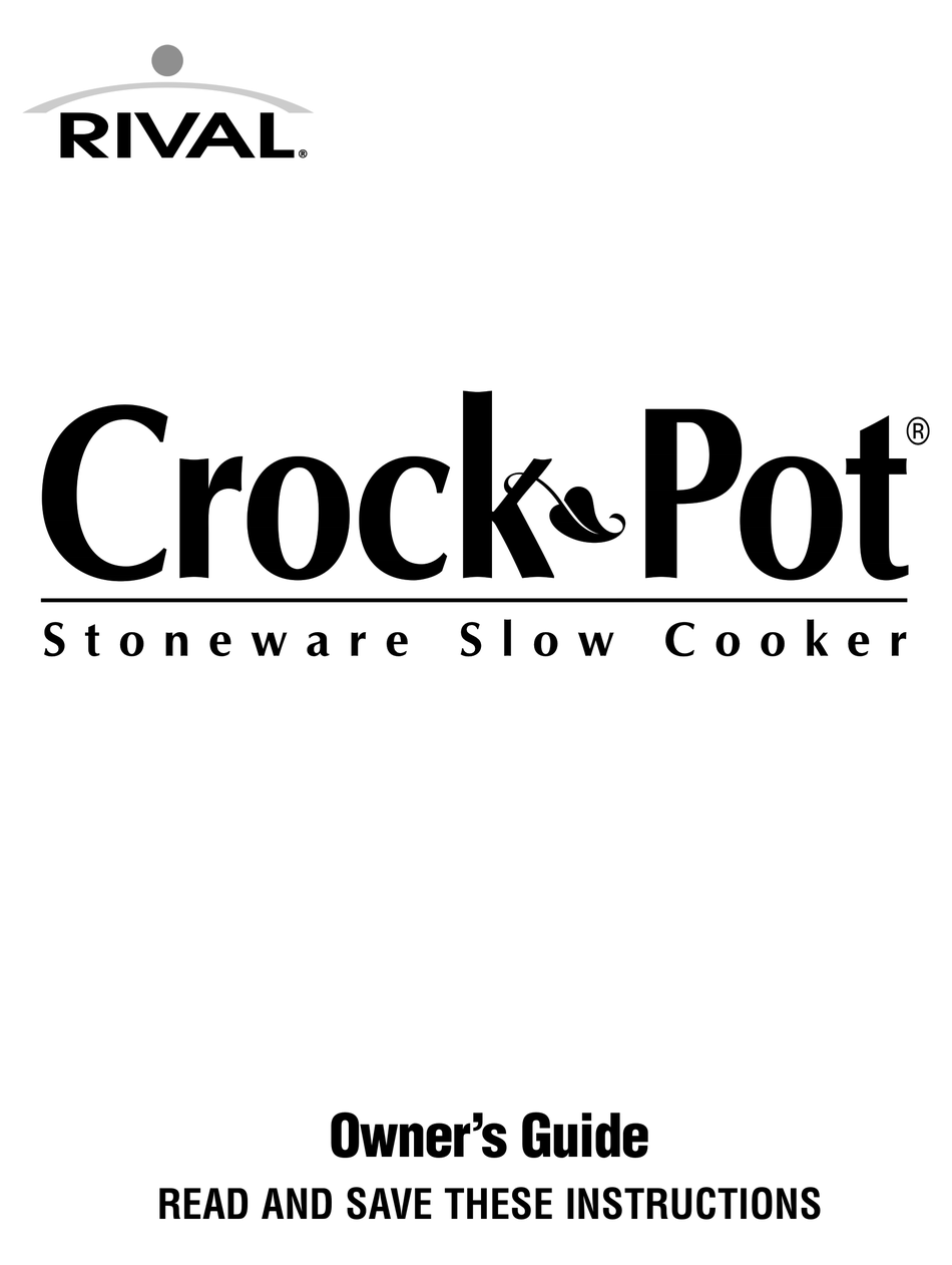 crock pot bbq pit instruction manual