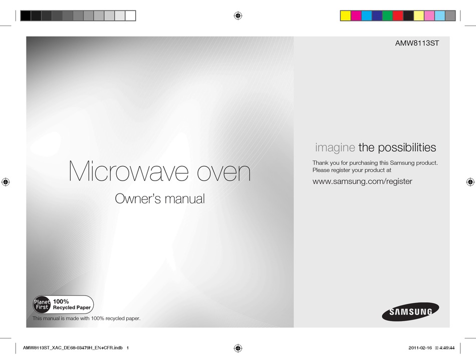 SAMSUNG AMW8113ST OWNER'S MANUAL Pdf Download | ManualsLib