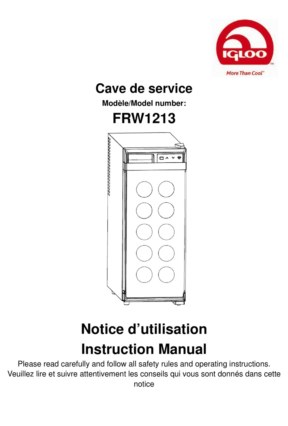 IGLOO FRW1213 INSTRUCTION MANUAL Pdf Download ManualsLib