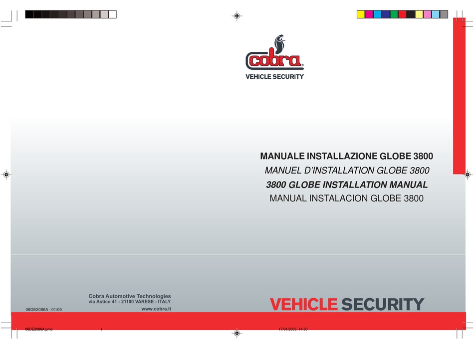Cobra Globe 3800 Installation Manual Pdf Download | Manualslib
