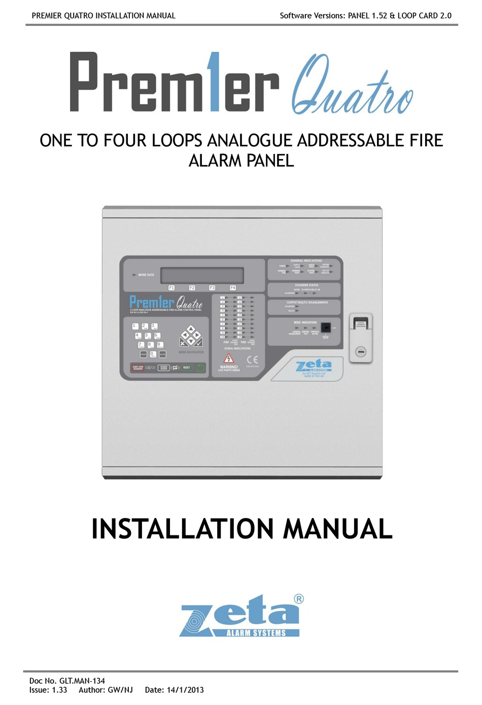 Zeta Addressable Fire Alarm System Wiring Diagram - Wiring  