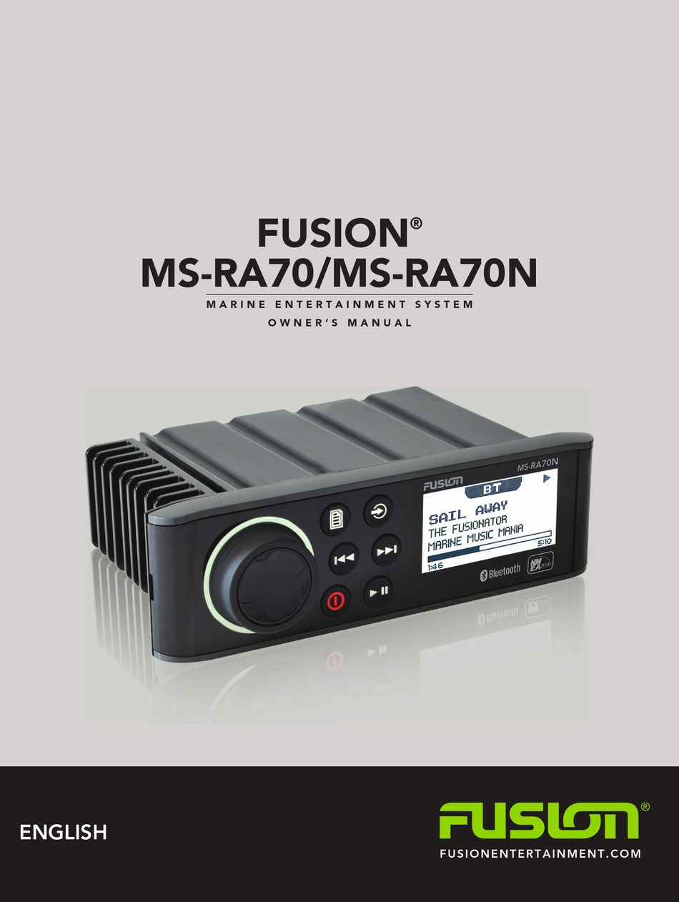 FUSION MS-RA70 OWNER'S MANUAL Pdf Download | ManualsLib