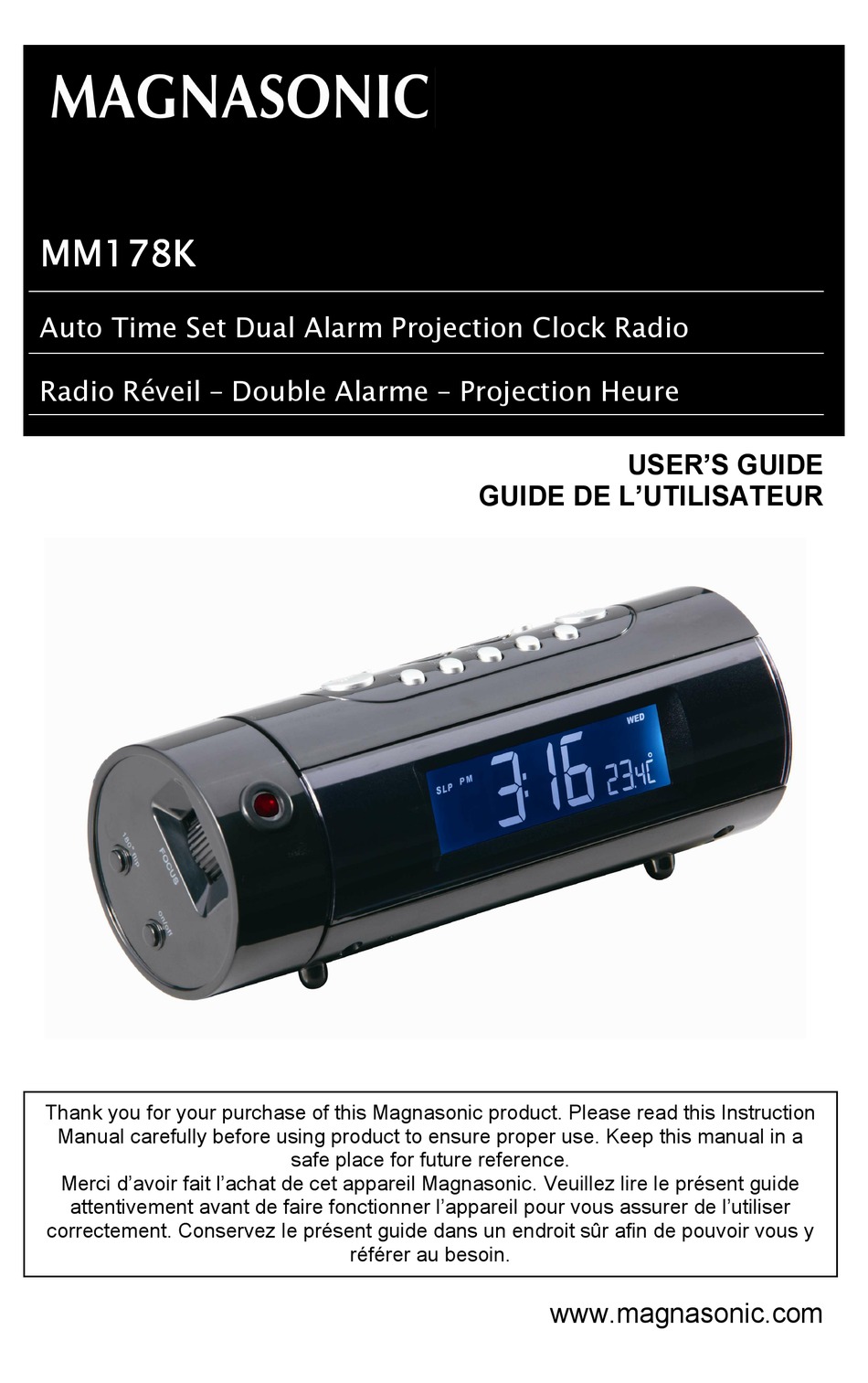 MAGNASONIC MM178K USER MANUAL Pdf Download ManualsLib