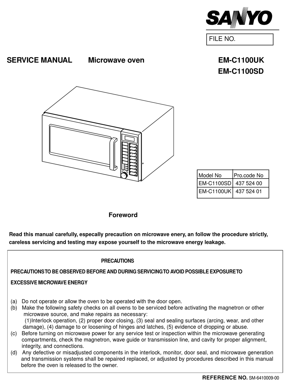 Sanyo Microwave Wiring Diagram Wiring Diagram